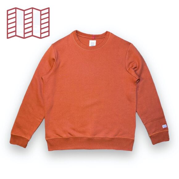 Topo Designs Other - 🆕 Topo Designs Organic Cotton Crewneck Sweatshirt Brick Orange Men's Sz M NWOT